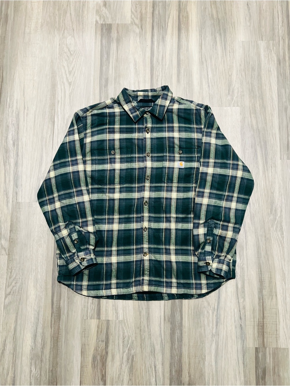 Carhartt Men's Rugged Flex Fleece-Lined Flannel Shirt Jacket